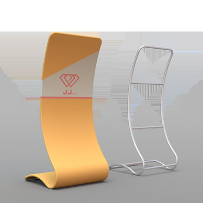 Retractable portátil del tubo de la feria profesional de la bandera del tenedor de aluminio del soporte TV