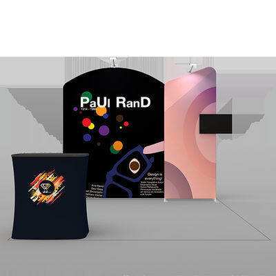 La bandera retractable grande de la base amplia reutilizable coloca el tubo de EZ rueda para arriba la exposición