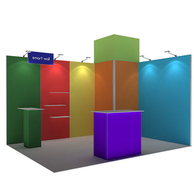 la cabina portátil de la feria profesional de 3x3 3x4 3x5 empareda el sistema modular de la tela de SEG