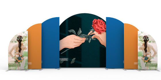 Nuevo contexto del círculo de la ronda del metal del pedestal de la flor de la tabla de la torta redonda del soporte del contexto de la decoración de la boda del diseño para la boda De