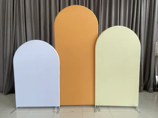 Contextos que se casan personalizados de acrílico elegantes que imprimen el contexto del arco del círculo