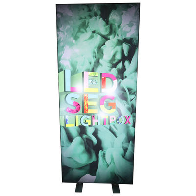 exhibición recta ISO de la tela de la tensión de la caja de luz los 8ft de la tela de la tensión de 80m m SEG