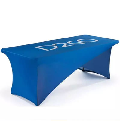 el poliéster 250G surge el paño de la cubierta de tabla del tiro de la tabla de la feria profesional con el ODM del logotipo