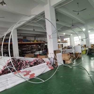 Muestra plegable circular afilada los 60in de la ejecución de la feria profesional de la exhibición de la exposición del estallido para arriba