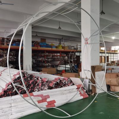 Muestra plegable circular afilada los 60in de la ejecución de la feria profesional de la exhibición de la exposición del estallido para arriba