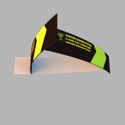 El techo Hung Signage Overhead Custom Double del tubo del cielo de EZ echó a un lado las muestras colgantes
