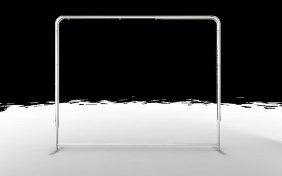contextos de aluminio de la bandera del acontecimiento de los 2ft de la feria profesional del soporte los 85x200cm resistente de la bandera