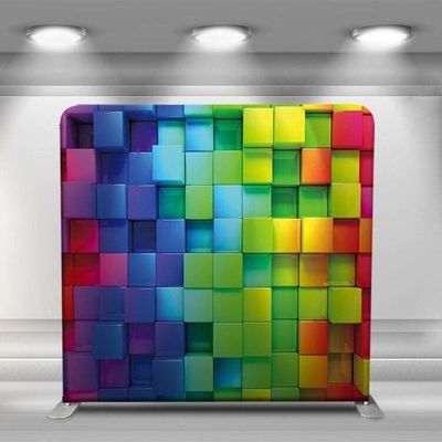 Peso ligero durable recto del contexto de la foto de la caja de la almohada de la tela de la tensión los 7.6ft