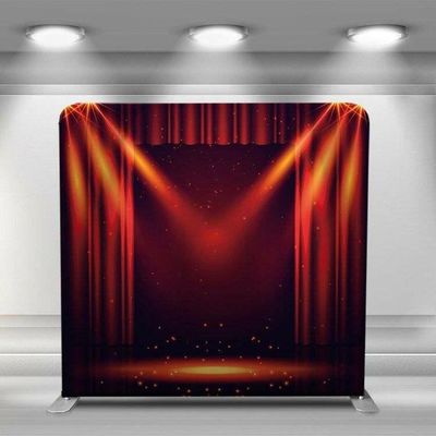 Peso ligero durable recto del contexto de la foto de la caja de la almohada de la tela de la tensión los 7.6ft